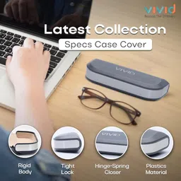vivid Vision Combo Pack Of 2 | Unisex Adult Lightweight Eyewear Specs Case Cover | Protect Eye Glasses | ABS | Plastic | Spectacles | Cases image 2