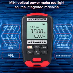 Duogalia 2PC Fiber Optic Tester Portable Fiber Light Meter Built-in 30Km Visual Fault Locator (OPM&VFL) Optical Power Meter with 2PC FC to LC Adapter image 2