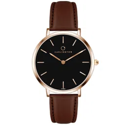 carlington Iconic Analog Watches for Women with Premium Leather Strap - CT 2044 image 1