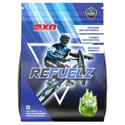 greenex nutrition GXN Refuelz 1kg | Electrolytes | Contains Glutamine & BCAAs | Green Apple | Zero Added Sugar | 30 Servings image 1
