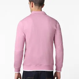 fyltr Men's Casual Stand Collar Sweatshirt With Rib Details - Full Zipper | Full Sleeve | Casual Winterwear For Men image 2