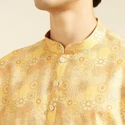 diwas by manyavar Men's Cotton Blend Printed Kurta (1pc) image 3