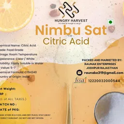 Hungry Harvest Citric Acid Nimbu Sat nimbu ka Salt tatri 400 Gram image 2