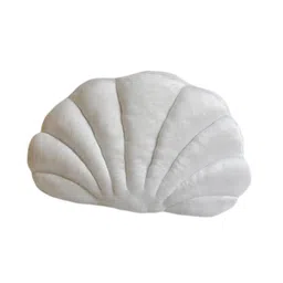 BNF® Plush Seashell Shape Pillow Ocean Themed Filled with PP Cotton Chair Cushion White|Home & Garden | Home Decor| Pillows|1 Plush Throw Pillow image 1