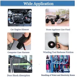 bellveen Bellveen® Wiring Harness Cloth Adhesive Tape Heat Resistant Fabric Tape High Temp Wire Harness Insulatiom Tape Cloth Tape for Auto Electrical Wrap Wire Cable, 9mm x 15 Meter image 4