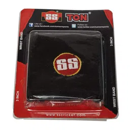 SS Acc0061 Polyester Blend Wrist Band, 3 Inch (Black) image 1