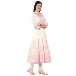 biba Women Cotton Anarkali Suit Set image 3