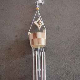 Karauli Collection Wooden Wind Chimes Hanging for Wall Home Decor Balcony Garden Positive Energy Fengshui Vastu Wind Chime Diwali Decoration Items - Best Home Decor Items Gifts image 4