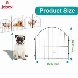 Jabox Rust Proof Flower and Animal Fence, Decorative Outdoor Wire Garden Fence for Home Gardening Durable Tree Guard for Garden and Balcony Versatile Fence for Garden, Balcony Floor Covering (Set-5) image 3