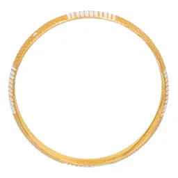 shining jewel - by shivansh Shining Jewel Design Stylish Self Design Amritsari Two Tone Sikh Kada for Men (SJ_3579_P) image 5