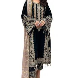 zonfab Women Georgette Suit Set image 1
