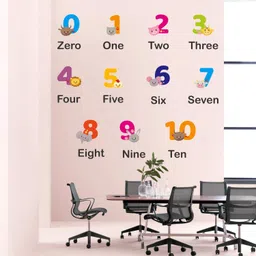 StickMe 'Colorful - Numbers - Baby - Kids - Learning Education Nursery Pre School Kinder Garden Wall Sticker' -SM720 (Multi Colour, Vinyl - 100cm X 80 cm) image 4