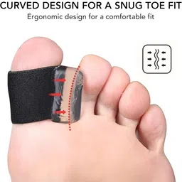 NUDFSY 4 Pcs Bunion Thumb Corrector, Toe Separator, Toe Straightener For Men Bigfoot Bone Overlap Toe Separator Soft Invisible Day And Night With Shoe Separation image 2