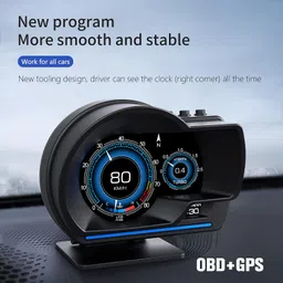 wiiyii Car HUD Head Up Display P6, OBD+GPS Smart Gauge, Works Great for Most Cars (190 Grams) image 5