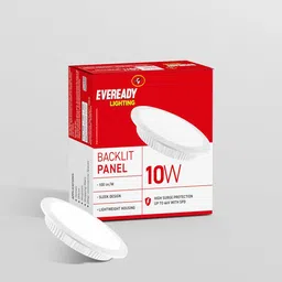 Eveready 10W Recessed Ceiling Light | Requires False Ceiling|4KV Surge Protection|High Lumen | Back Lit Down Light Panel | Cut Out - 4 inches (Round, Pack of 4) for Living Room,Bedroom,Hall,Kitchen image 2