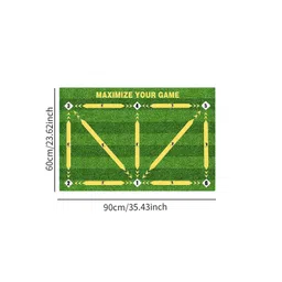 Merishopp Football Training Mat Rug Folding Soccer Training Mat for Home Use Men Women 60cm90cm image 2