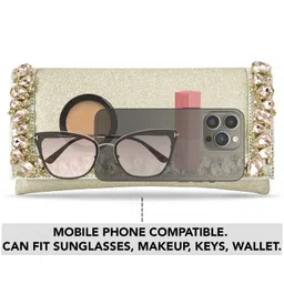 peora Clutch Purses for Women Wedding Evening Handbags Party Bridal Gift image 2