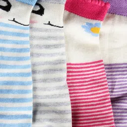 bonjour Women's Cotton Ankle Length Fashion Socks - Pack Of 4 image 5