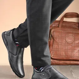 rising wolf Men's Casual Shoe Office | Meetings | Daily |Comfort | Fashion | Stylish | Parties | Outdoor | Occasions | Lightweight with TPR Welted Sole image 3