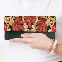 eveda Women Gorgeous Embrodeiry Clutch Ladies Party Wedding Purse Bag image 5