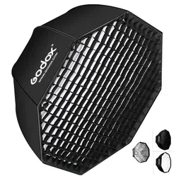 Godox SB-GUE80 80cm / 32 Inch Portable Octagon Honeycomb Grid Umbrella Speedlite Softbox with Bowens Mount image 1