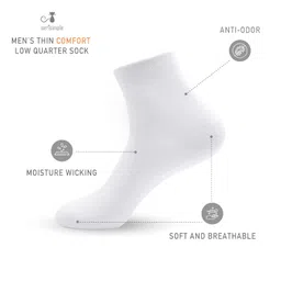serisimple Viscose Bamboo Men sock Breathable Sock Quarter Thin Ankle High Sock Comfort Cool soft Sock 5 Pairs image 2