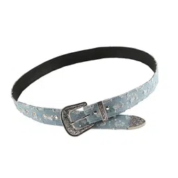 fashionmyday Fashion My Day® Denim Waist Belt Eyelet Belt Retro Style Punk Waistband for Trousers Corset | Belts image 2