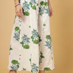 pistaa's Women's Regular Fit High Rise Palazzo image 3