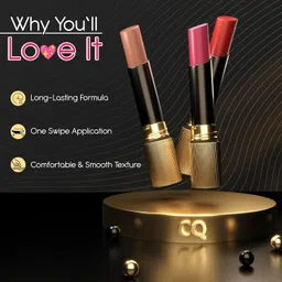 Colors Queen Hold Up Full Day Non-Transfer Matte Lipstick | Long Lasting and Weightless Formula | Intense Color Pay Off | Waterproof Lipstick for Women (103 - Red Divine, 4g) image 3