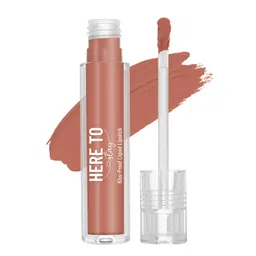 Swiss Beauty Select Here To Stay Liquid Matte Lipstick with Kiss-Proof Formula | Infused with Vitamin E | Non-Transfer, Smudgeproof | 12-18 Hrs Stay | Shade - Nudist Love, 3ml | image 1