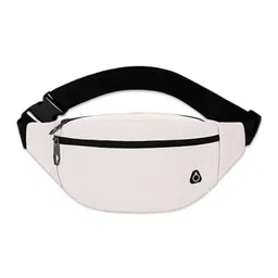 kraptick Waist Bag | Fanny Pack & Crossbody Bag for Travel, Running, Hiking & Gym | Waterproof & Lightweight Belt Bag | Adjustable Money Belt & Waist Pouch for Men & Women |(White) image 1