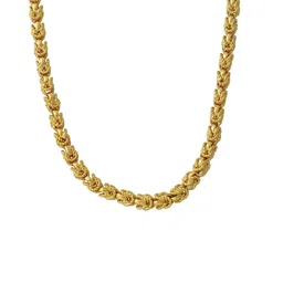 superstore18 Brass Gold plated handmade floral Gajra flower design, Chandramukhi dashavtar Chain necklace Jewellery for Men and Women (SST1259CNSV) image 2