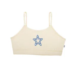 YouGotPlanB Training Bra | Starry Design | Cotton Blend | Non-Padded | Wire Free | Adjustable Straps | Beginners Bra for Girls | 12-14 Years | Combo Pack of 3 image 4