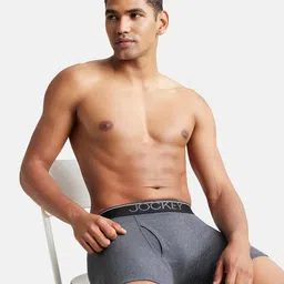 jockey 8009 Men's Super Combed Cotton Rib Solid Boxer Brief with Ultrasoft Waistband image 5
