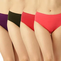 dollar missy Women's Cotton Blend MMBB-121S-R3-IE1-PO4 Slim Hipster Panties image 1