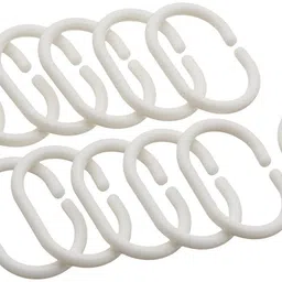 yellow weaves Yellow Weavestm PVC Waterproof Checkered Shower Curtain - 54X84 Inches with 8 Hooks image 5