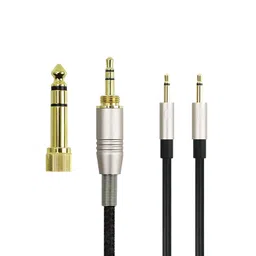 newfantasia Dual 2.5mm to 3.5mm & 6.3mm Adapter Replacement Cable Compatible with Monolith M1060, M1060C, M565, M565 Headphones 1.2meters/4feet image 3