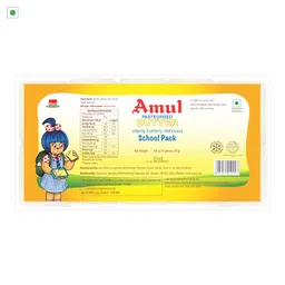 Amul School Pack Butter- Pasteurised, 100g , 10 chiplets image 2