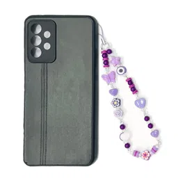 heddz Acrylic Lilac Anti- Lost Colorful Beaded Phone String | Heart, Butterfly And Flower Charm Handmade Cellphone Case Accessories For Women & Girls image 1