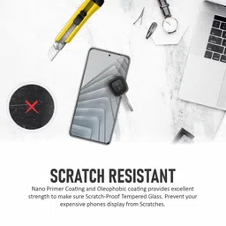 SupCares Military-Grade Gorilla Tempered Glass Screen Protector for Redmi Note 14 (6.67 Inch) With Installation Kit | Edge to Edge Coverage | Black image 5