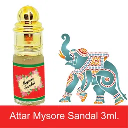 INDRA SUGANDH BHANDAR Attar For Men and Women Mysore Sandal 24 Hours Long Lasting & Alcohol Free Itra/Ittar 3ml Rollon Pack image 2
