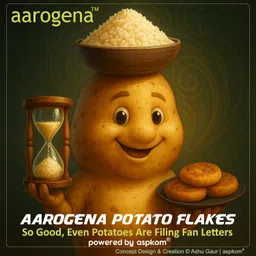 AspKom Potato Flakes (Aaloo Flakes) | Bulk Family Pack 25Kg | Instant Aloo Mesh | Dehydrated & Dried Potato Powder | No Boiling, No Peeling | Ready-to-Use | GLUTEN-FREE | Ideal for Catering, Cloud Kitchen & Fasting image 3