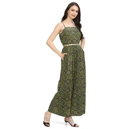 biba Women Rayon Straight Printed Jumpsuit image 3