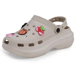 doctor extra soft Women's Premium Extra Comfortable Clogs/Sandals with Cute Charms & Adjustable Back Strap for Adult| Lightweight Stylish & Anti-Skid| Waterproof Everyday Use Mules Girls/Ladies D-538 image 1