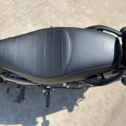 Sahara Seats Nylon Seat Cover for Hunter 350 Added Cushion Original Design Heat Pressed(Black) | Compatible with Bicycle image 3