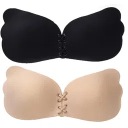 dclub Sticky Strapless Adhesive Bra Bra Reusable Self Adhesive Backless Bra Invisible Push up Silicone Bra for Women.|Pack of 2| image 1