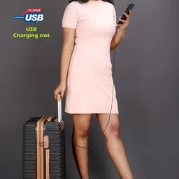 3g 3GAtlantis Smart Series Unisex USB Charging Polycarbonate 24 Inch, 65 cm 4 Wheel Trolley Luggage Check in Size Suitcase Yellow image 3