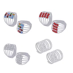 nm creation Adjustable Bichhiya Lovely Stylish Toe Ring Alloy Silver Plated Toe Ring image 1