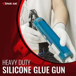 Spartan RT1 Royal Tools, Hand Caulking Gun, Heavy Duty Silicone Glue Gun | Steel Half-Open Sealant Gun (9 Inch, Blue) image 3