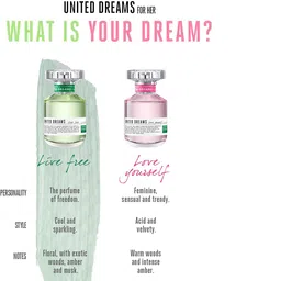 united colors of benetton Benetton United Dreams Live Free Eau de Toilette Spray for Women, 80 ml image 5